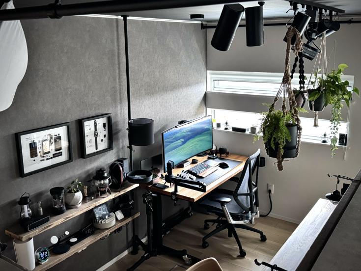 Desk setup by fatherlog